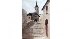 Pont d'Esterri33x22 cm.